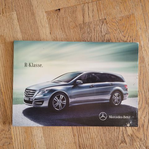 Brosjyre Mercedes R-Klasse 2013 (utgave juni 2012)