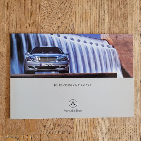 Brosjyre Mercedes S-Klasse 2003 (utgave juli 2002)