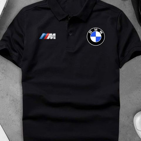 BMW Polo Shirt, *skjorte sort MEDIUM *HELT NY selges!