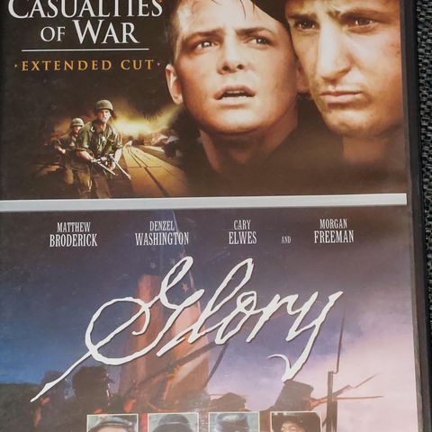 Casualties of war / Glory (Norsk tekst) DVD