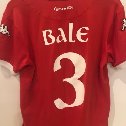 Wales - Gareth Bale nummer 3 original 2006 fotballdrakt str M