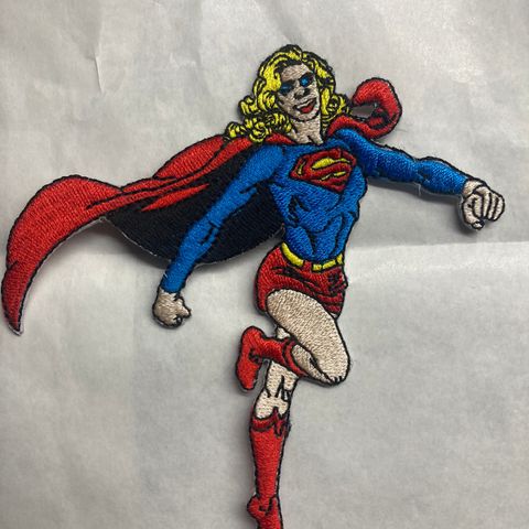 Retro strykemerke Superwoman