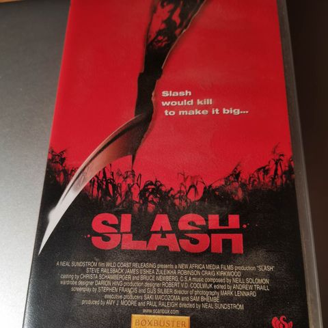 Slash. Skrekkfilm på VHS