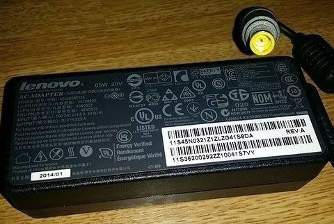 Lenovo 20V 65W 3.25A [ ADLX65NCT3A ] lader ac power / strømadapter