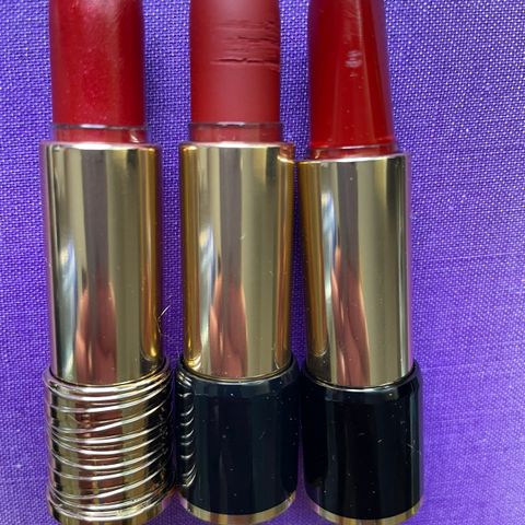 LANCOME  lipsticks i matte, creme og velvet VARM/BRICKRED