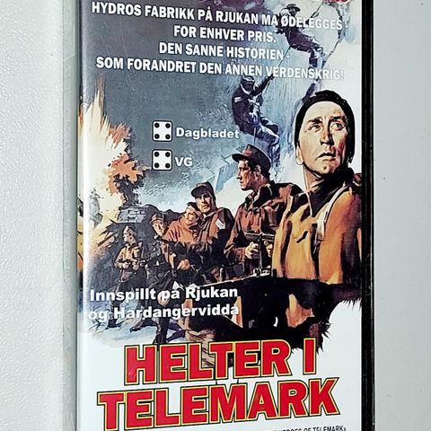 VHS SMALL BOX.HELTER I TELEMARK.Sann historie.