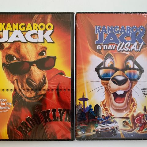 Kangaroo Jack og Kangaroo Jack 2 - G'day U.S.A.! (ny i plast), norsk tekst