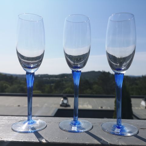 Hadeland champagneglass / hvitvinsglass, spesialbestilling/firmaglass
