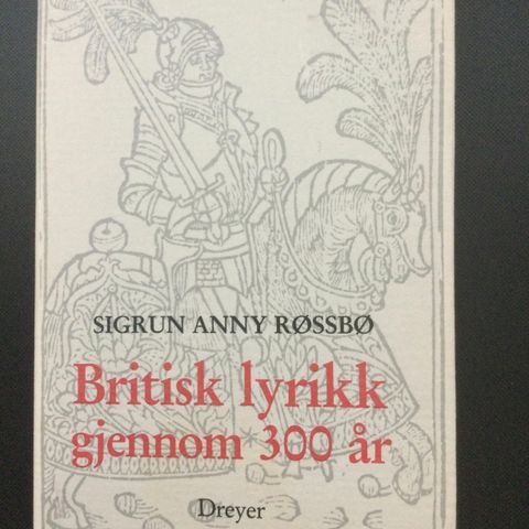 Britisk lyrikk gjennom 300 år