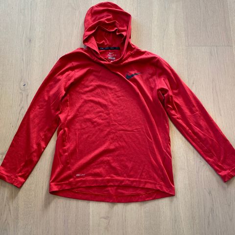 Nike dri-fit hoodie str cirka 14 år (US youth L)