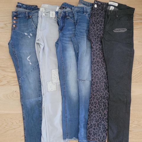 6 jeans, str 158