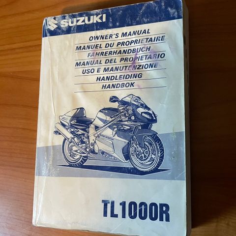 Suzuki TL1000R Owners manual