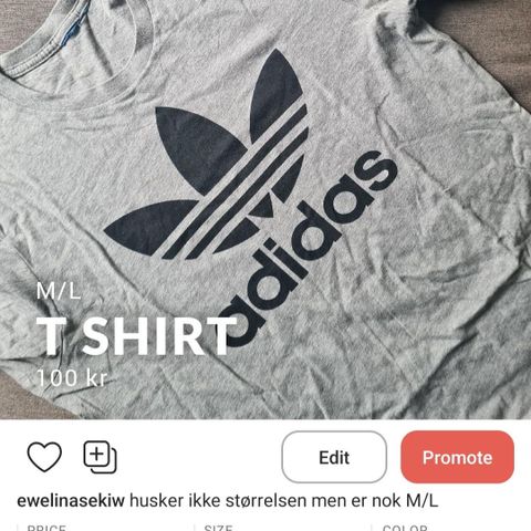 Adidas herre tshirt