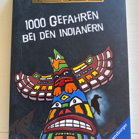 Bok på tysk «1000 Gefahren bei den Indianern» - ny!