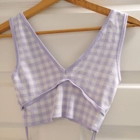 Zara Gingham Crop