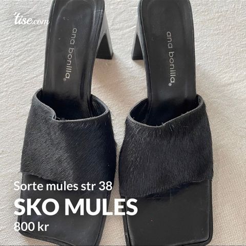 Sko mules sorte