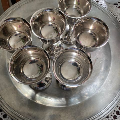 Silver plated vinglass