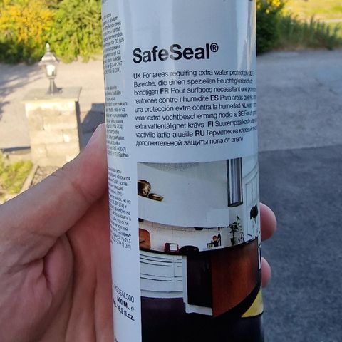 Pergo safe seal beskyttelse mot vansøl på parkett