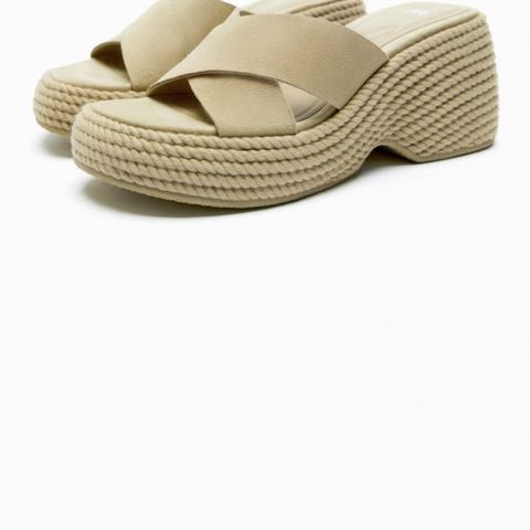 Beige sandaler fra zara str 36