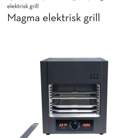 FCC BBq Magma elektrisk grill