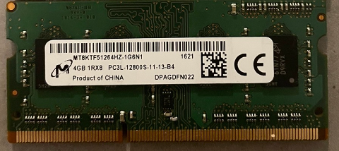 Micron • 2 x 4GB • DDR3 • 1600MHz