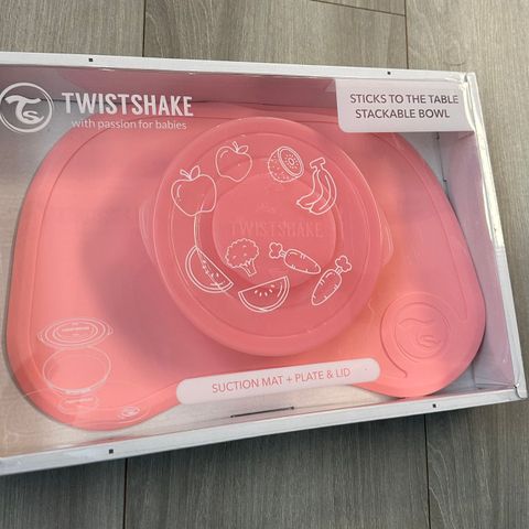 Twistshake click mat + plate ubrukt