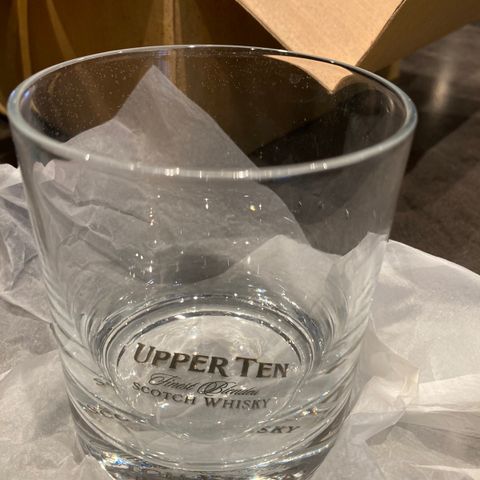 Nye Upper Ten Whiskey glass. 6 glass i en eske