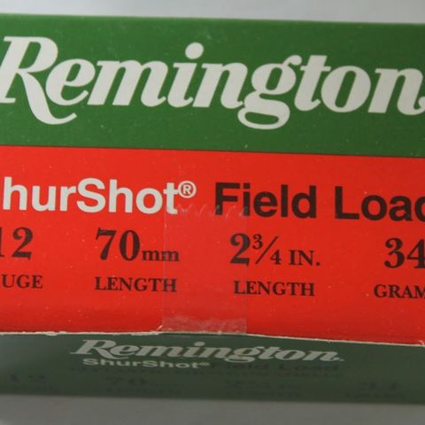 Remington ShurShot kaliber 12, 70mm, haglpatroner i bly. 10stk.