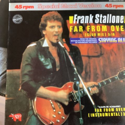 FRANK STALLONE-FAR FROM OVER(Club Mix) 5:18 Special Maxi version 45rpm
