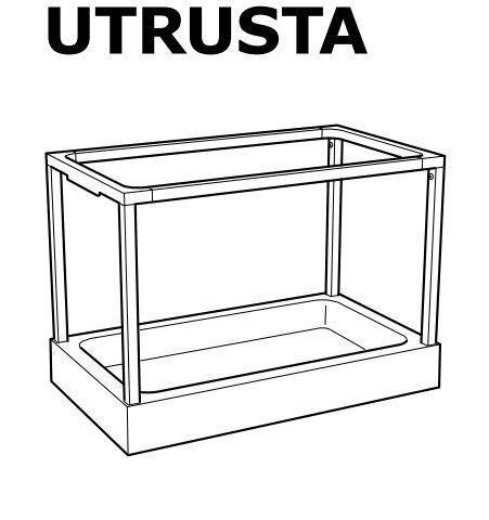 Ikea UTRUSTA utvidbart brett for avfallssortering