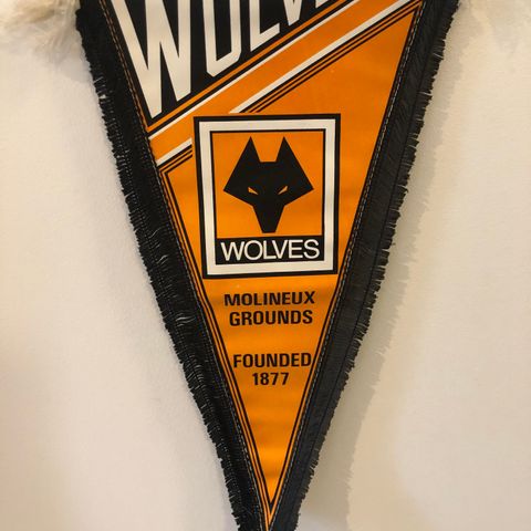 Wolverhampton Wanderers - flott vintage vimpel