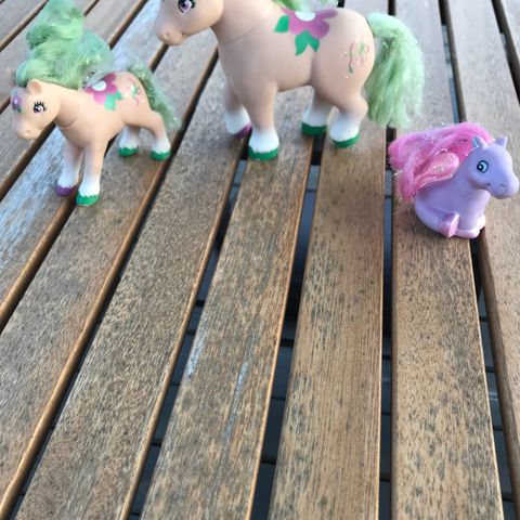 3 My Little Pony fra Lanard Toys 1994 og 1997
