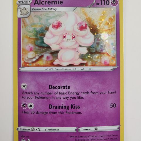 SWSH058 Alcremie Holo - Black Star Promo - Sword & Shield