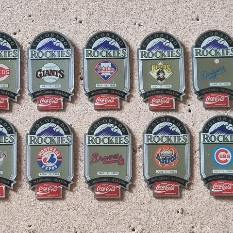 Coca-Cola Baseball pins