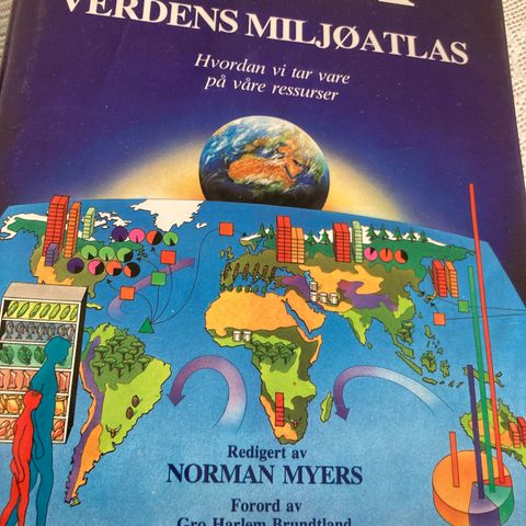 Verdens miljøatlas.   Universitetsforlaget.  Som ny.   Ulest