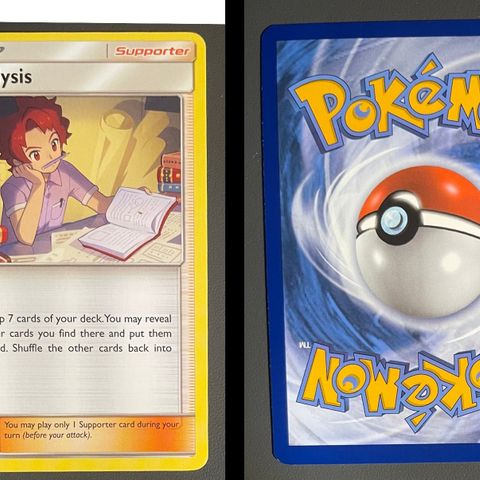 Pokemon-kort Bill’s Analysis rare #51/68 fra serien Hidden Fates