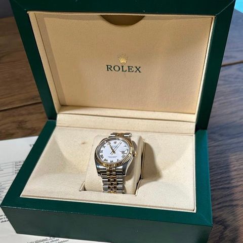 Rolex Datejust 36mm steel & yellow gold - unisex- pent brukt