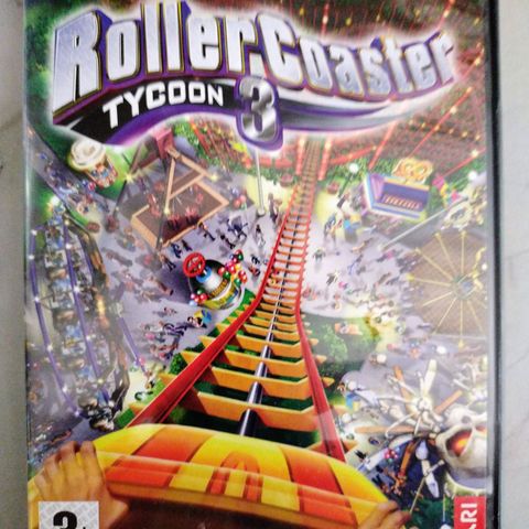 Pc spill. Roller.Coaster. Tycoon 3. Spillet er på norsk.