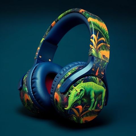 Dinosaur headphones