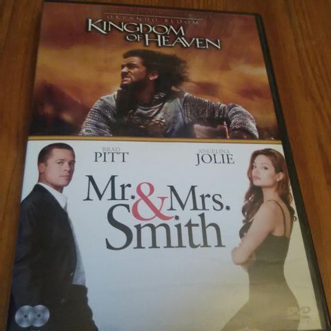 Kingdom of Heaven/ Mr and Mrs Smith.    Man on fire   Norske tekster