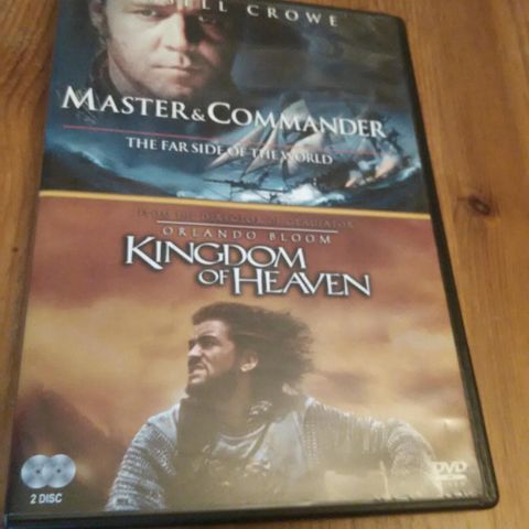 Master & Commander/ Kingdom of Heaven.  Norske tekster