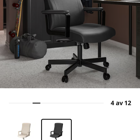 Millberget svart arbeidsstol fra Ikea