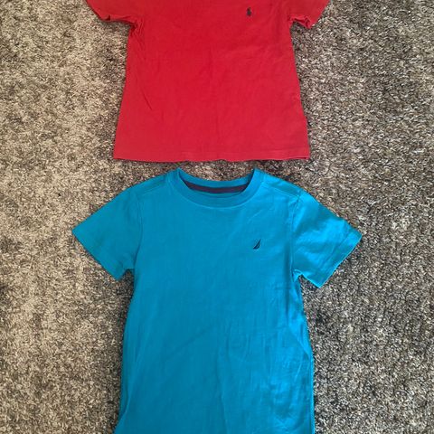 T-shirts Polo RL og Nautica i str. 110/116