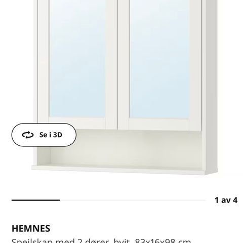 Ikea baderomsskap/ikea/vegghengt badeskap/ veggskap/baderom/bad/ikeaskap