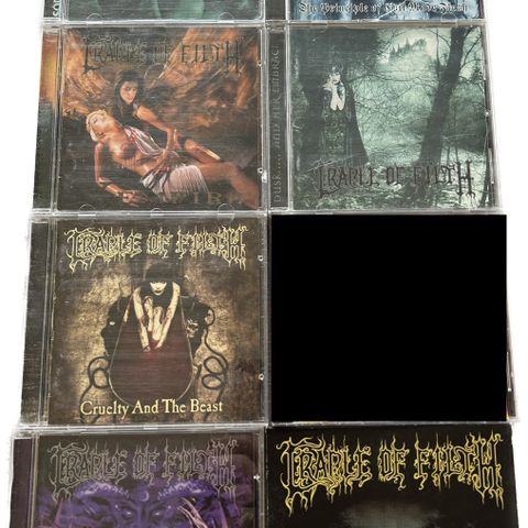 Cradle of Filth CD-samling, i veldig god stand.