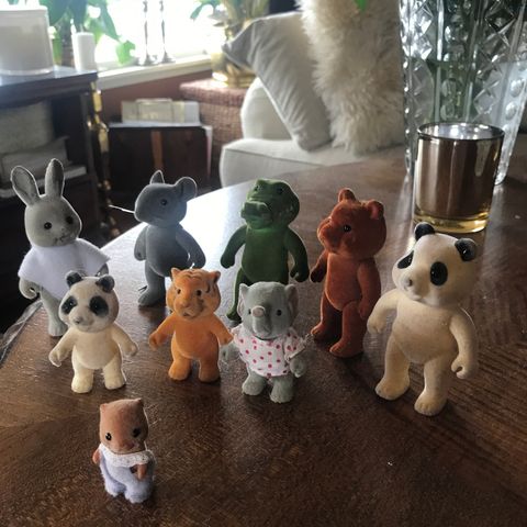 Diverse retro Forrest Family figurer fra 1980-tallet