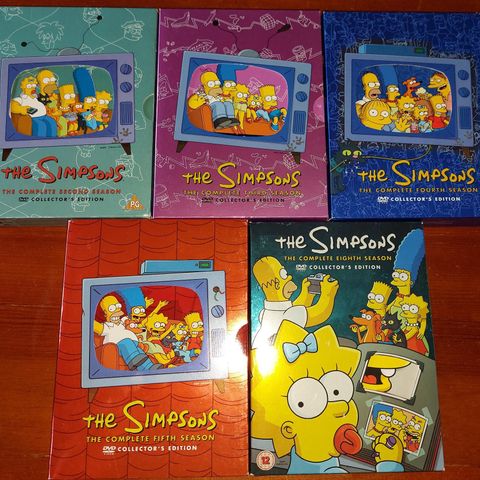 The Simpsons Sesong 2,3,4,5, og 8