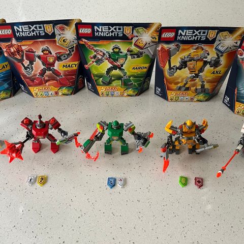 70362-70366 Nexo Knights Battle Suits