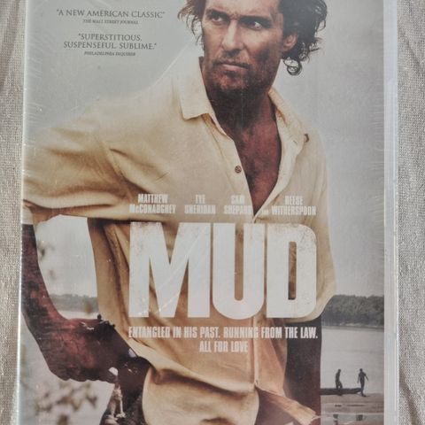 Mud ny forseglet DVD Matthew McConaughey norsk tekst