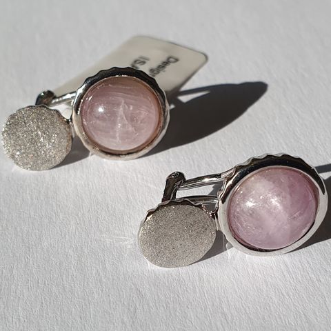 African Kunzite Sølv 925 Silver Sarah Bennett Earrings Øredobber 7cts